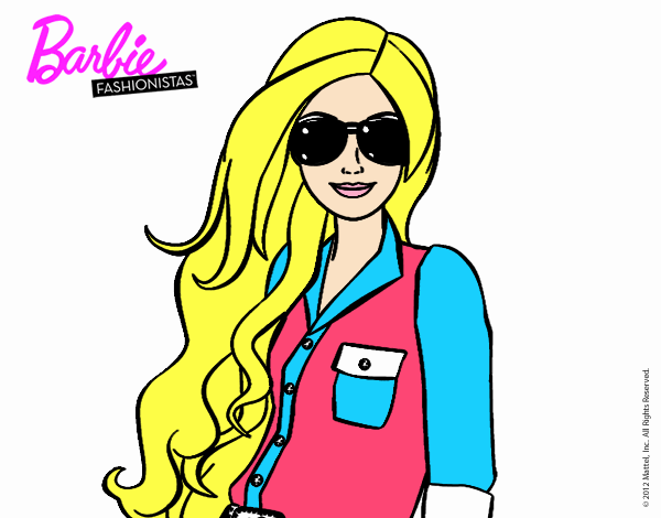 Barbie con gafas de sol