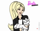 Barbie con su linda gatita