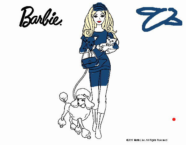 Barbie con sus mascotas