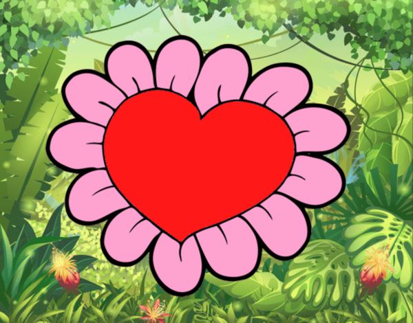 Corazón flor