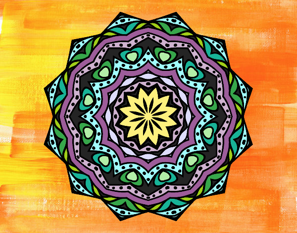 Mandala con estratos