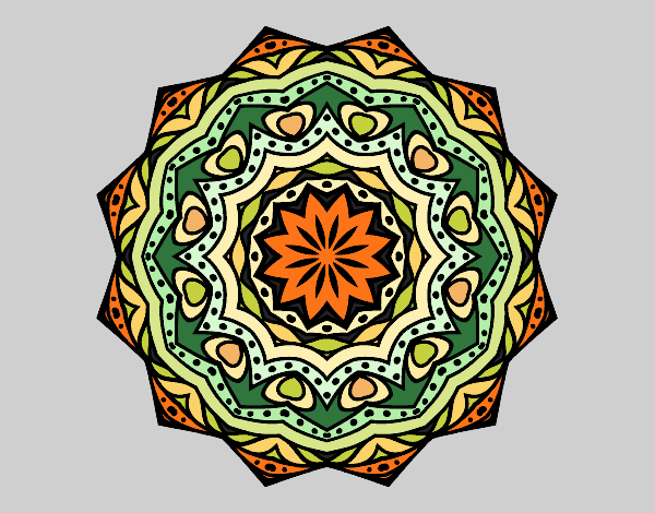 Mandala con estratos