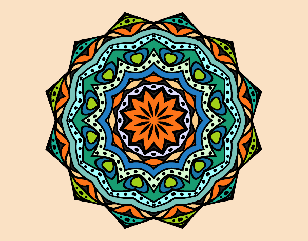 Mandala con estratos