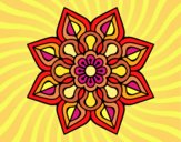 Mandala de flor sencilla