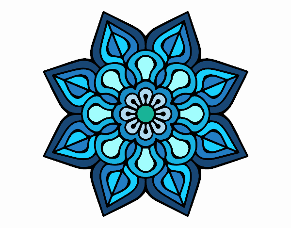 Mandala de flor sencilla