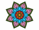 Mandala de flor sencilla