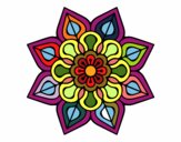 Mandala de flor sencilla