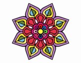 Mandala de flor sencilla