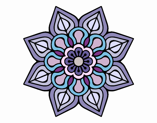 Mandala de flor sencilla