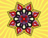 Mandala de flor sencilla