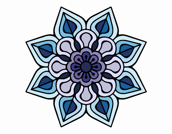 Mandala de flor sencilla