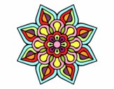 Mandala de flor sencilla