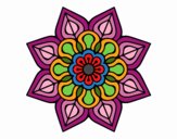 Mandala de flor sencilla