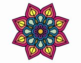 Mandala de flor sencilla