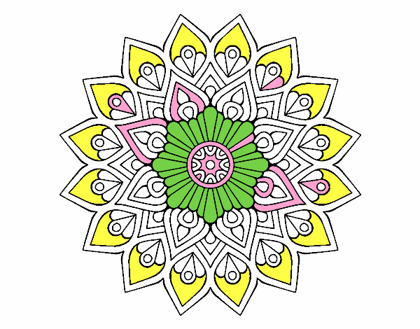 Mandala destello creciente