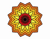 Mandala flor de girasol