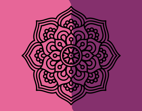 Mandala flor de la concentración