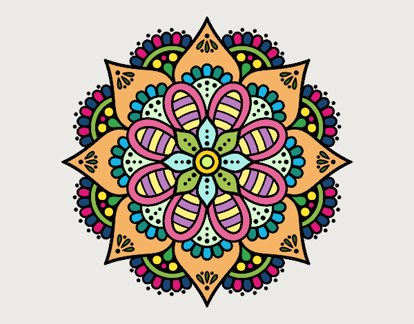 Mandala flor de primavera