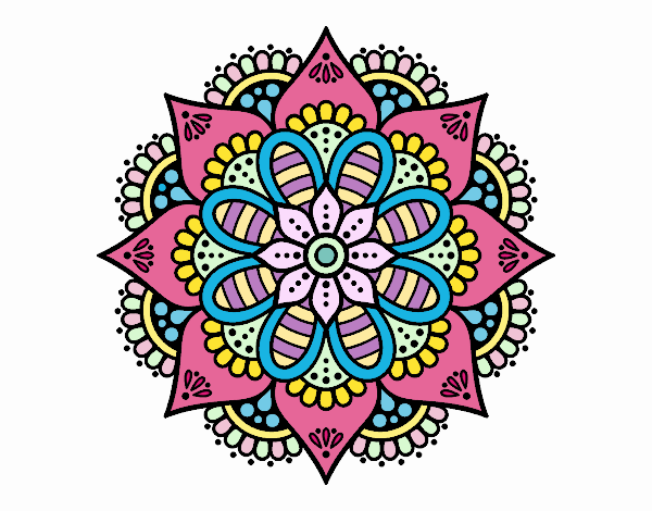 Mandala flor de primavera