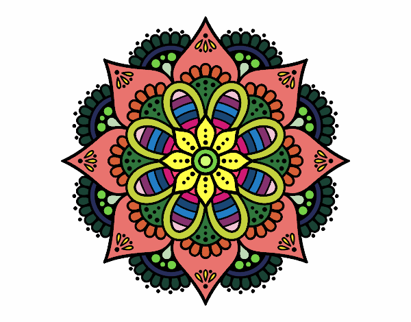 Mandala flor de primavera