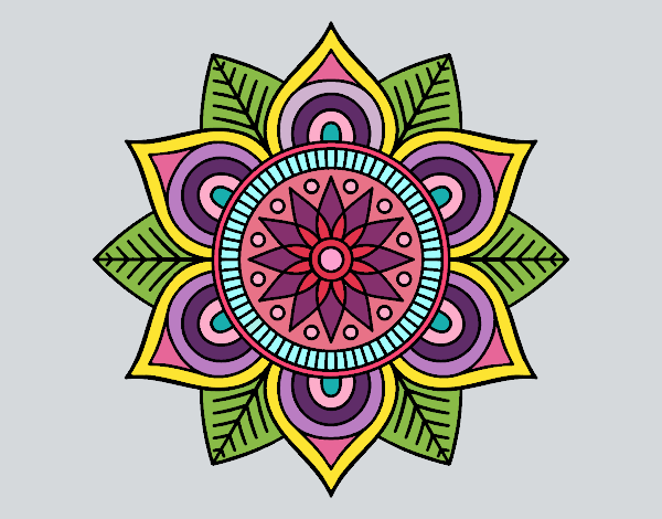 Mandala flor estelar