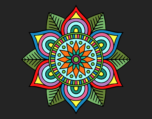 Mandala flor estelar