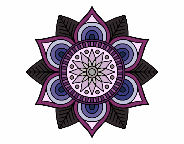 Mandala flor estelar