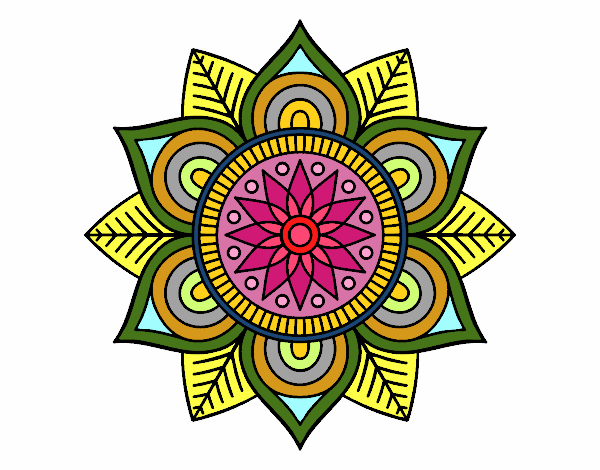 Mandala flor estelar