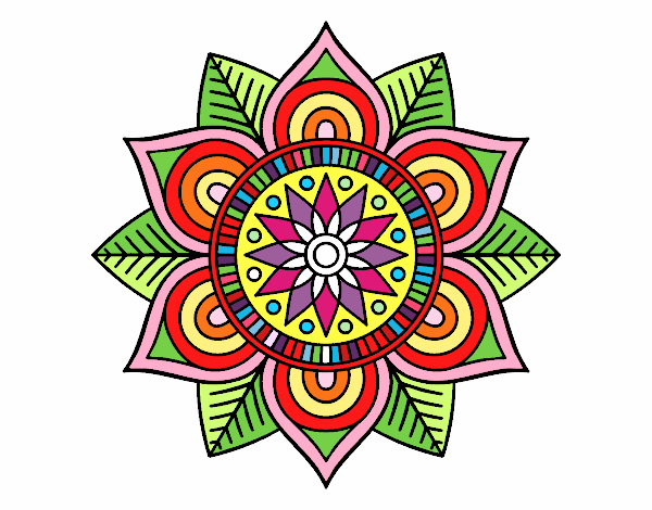 Mandala flor estelar