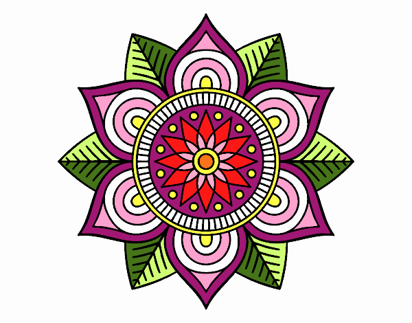 Mandala flor estelar