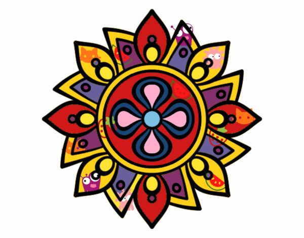 Mandala flor sencilla