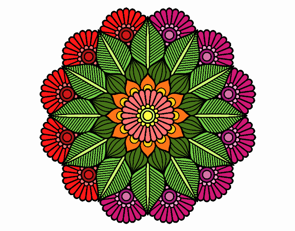 Mandala jardín vegetal