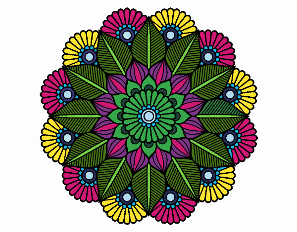 Mandala jardín vegetal