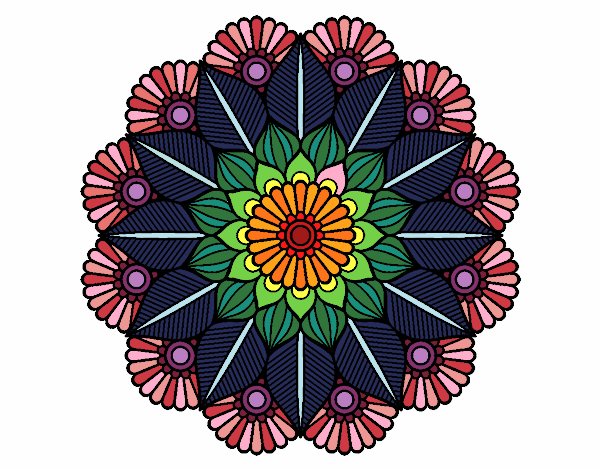 Mandala jardín vegetal