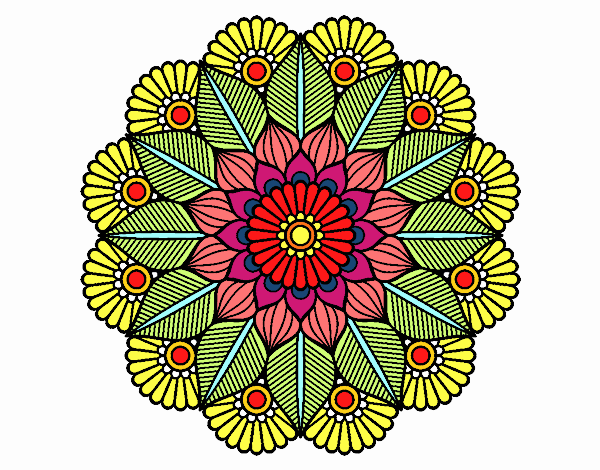 Mandala jardín vegetal