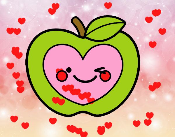 Manzana corazón