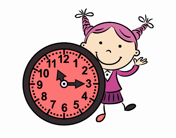 Niña con reloj