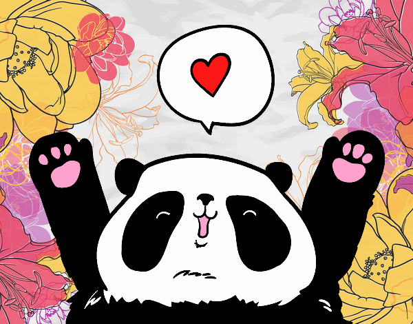 Panda enamorado