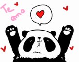 Panda enamorado