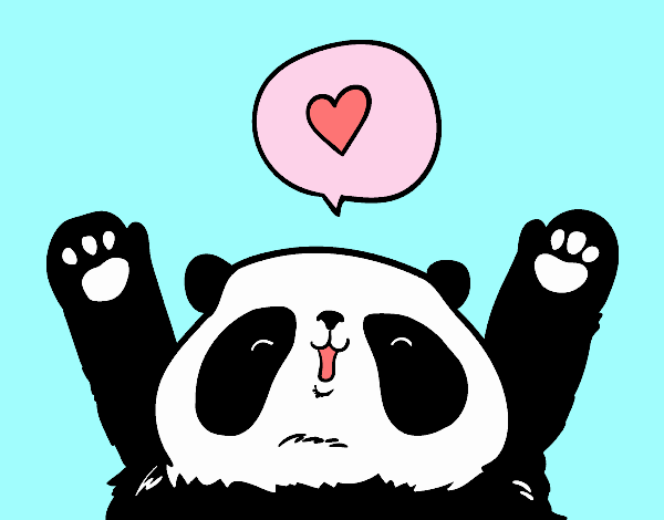 Panda enamorado