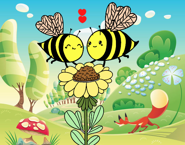 Pareja de abejas