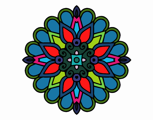 Un mandala estilo árabe