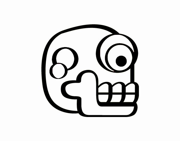 Una calavera azteca