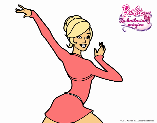 Barbie en postura de ballet