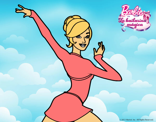 Barbie en postura de ballet