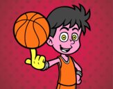 Jugador de baloncesto junior