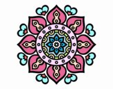 Mandala corazones árabes