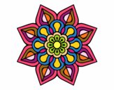 Mandala de flor sencilla