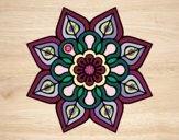 Mandala de flor sencilla