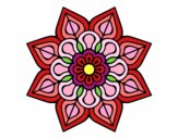 Mandala de flor sencilla